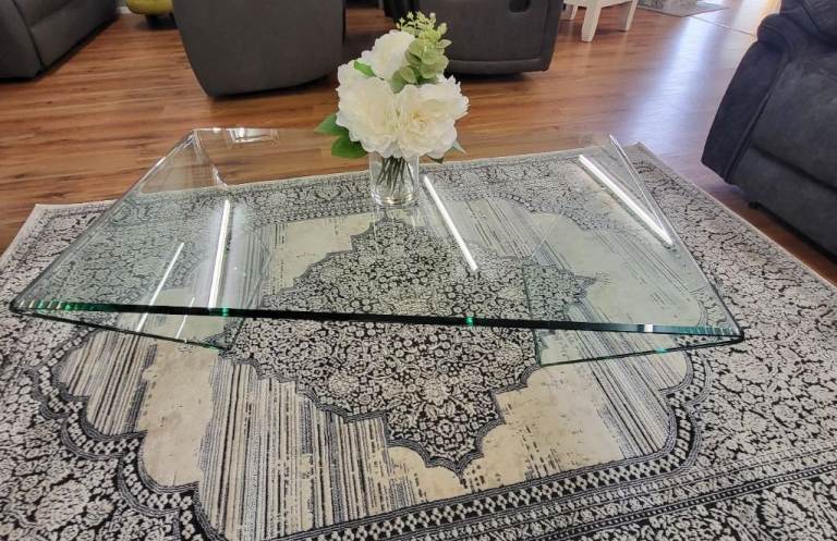 Ex-Display Glass Coffee Table For Sale
