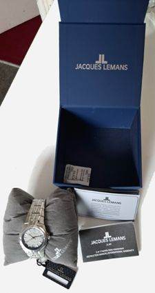 New Jacques Lemans Men's Watch - Silver with Grey Dial