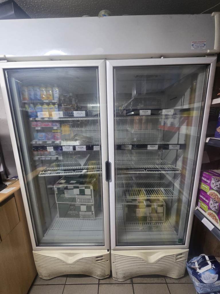 2 Door Upright Display Freezer – Commercial Catering Retail