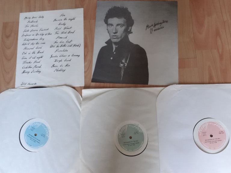 Bruce Springsteen 3 x vinyl lp live in paris 
