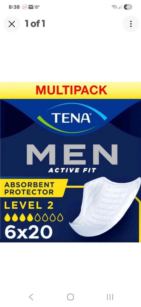 Tena level 2 pads multi pack 