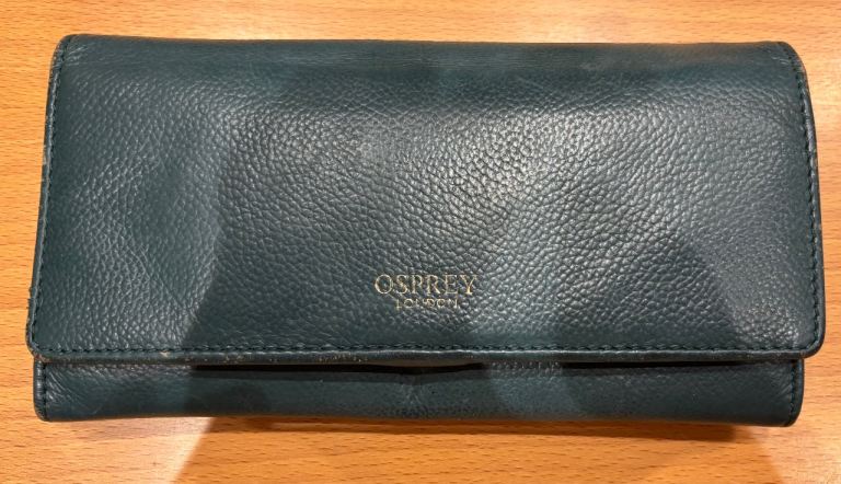 Osprey London Women’s Leather Purse Green