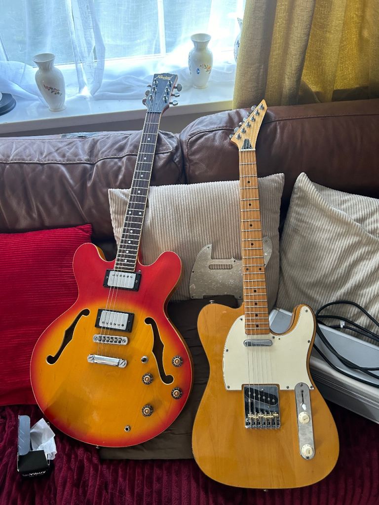 LOOKING FOR OFFERS 1980s hondo prince telecaster (757) and 335 (h935)