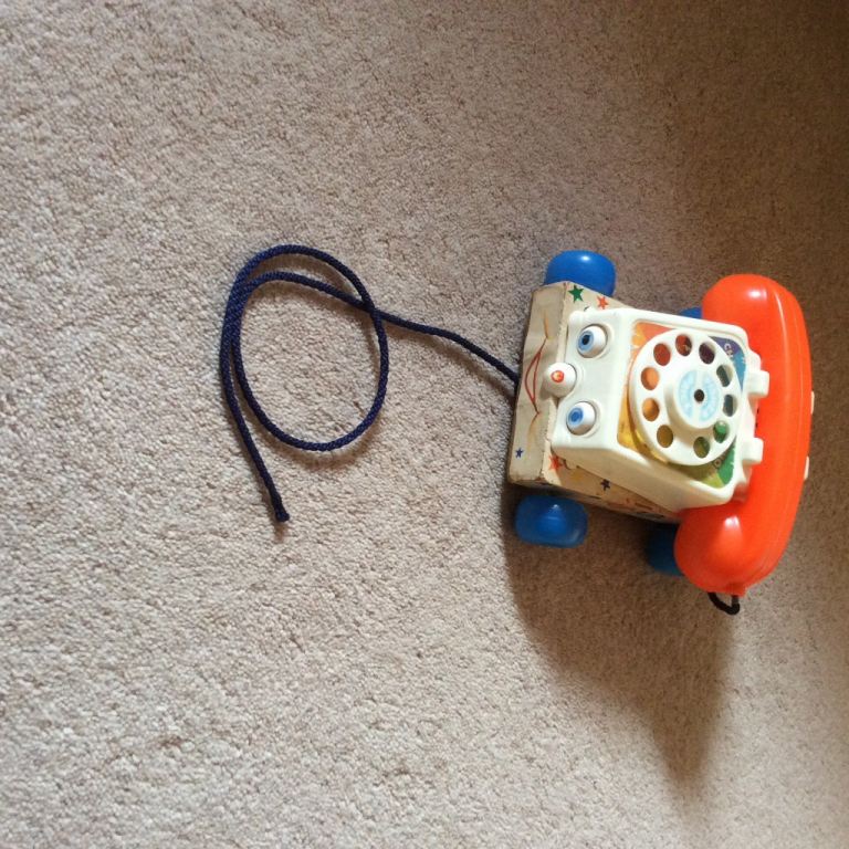 Wooden Telephone made by Fisher Price 1970s
