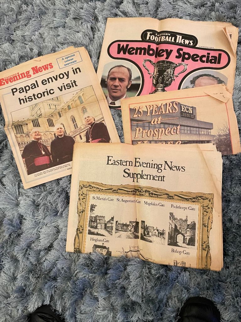 Vintage newspapers 