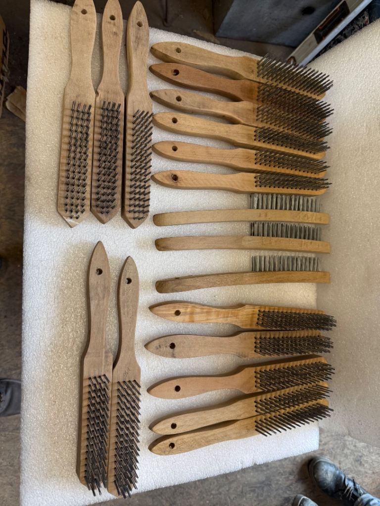 Scrapers and wire brushes