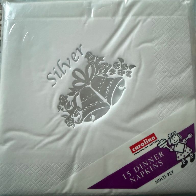 Silver Anniversary Quality Multi Ply Serviettes