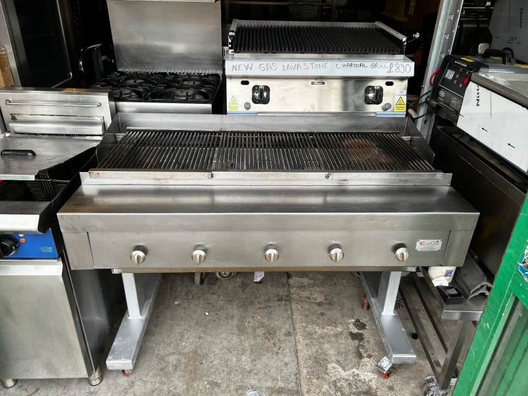 GAS CHARCOAL BBQ KEBAB GRILL 5 FEET ,CATERING COMMERCIAL KITCHEN EQUIPMENT CAFE RESTAURANT SHOP