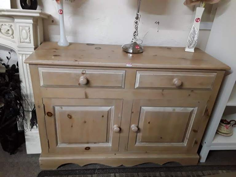 image for 4ft solid pine sideboard Copley Mill Low Cost Moves 2nd Hand Furniture STALYBRIDGE SK15 3DN