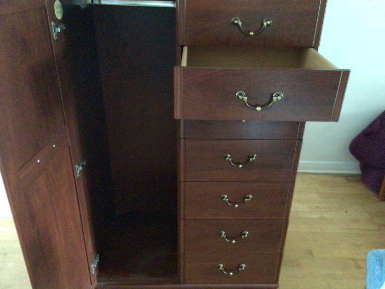 Alston Combi Wardrobe with 7 drawers