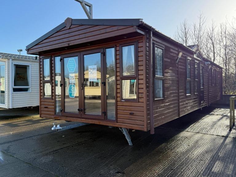 2 Bed Static Caravan - DG, CH. French Doors - Offsite Sale / Private Land