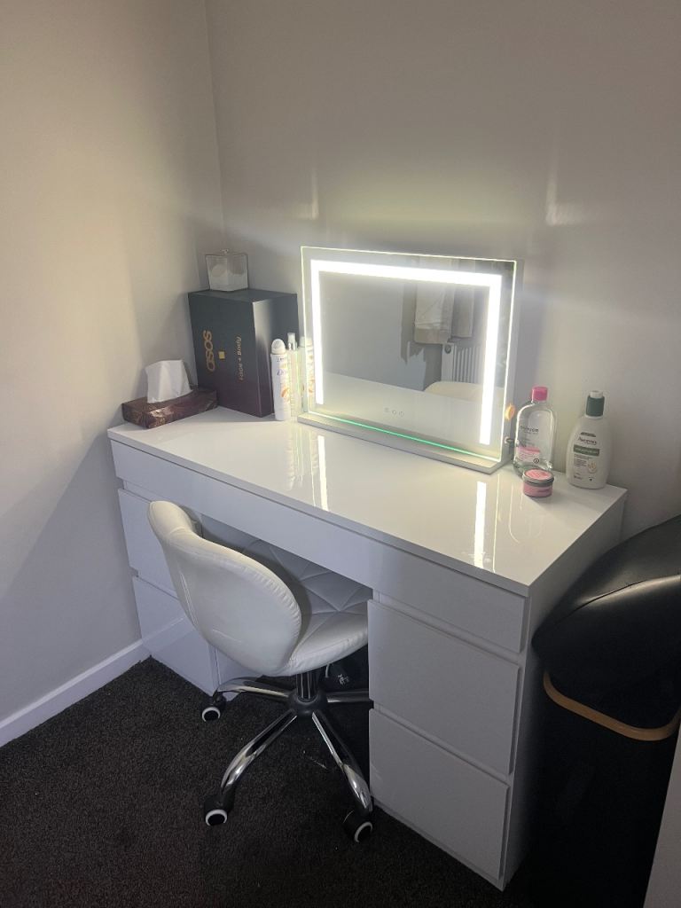 image for Dressing table, Chair and Vanity Mirror 