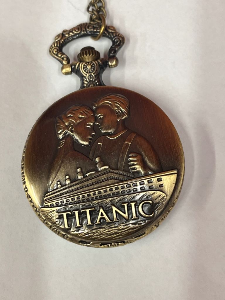 Titanic Antique-Style Pocket Watch with Chain