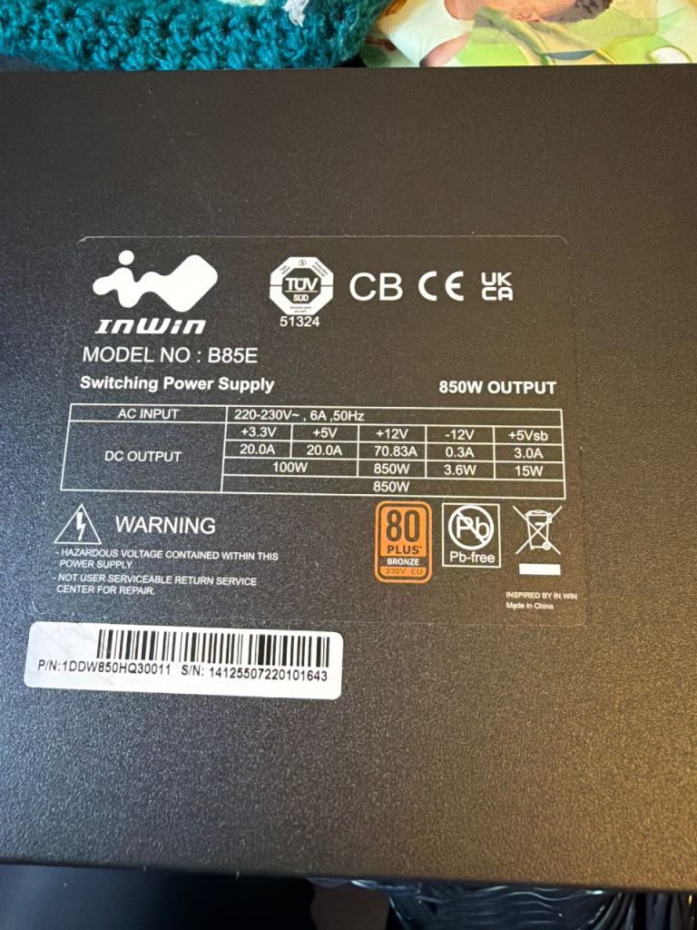 850w power supply for a pc