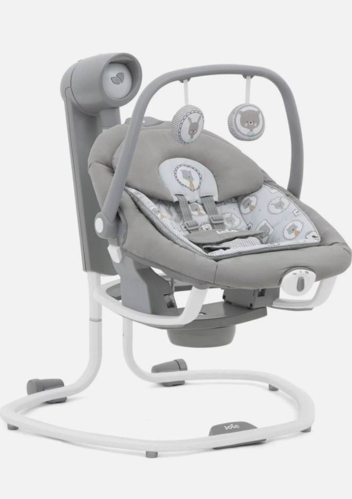 Joie Baby Swing & Bouncer - Grey Fabric, Excellent Condition