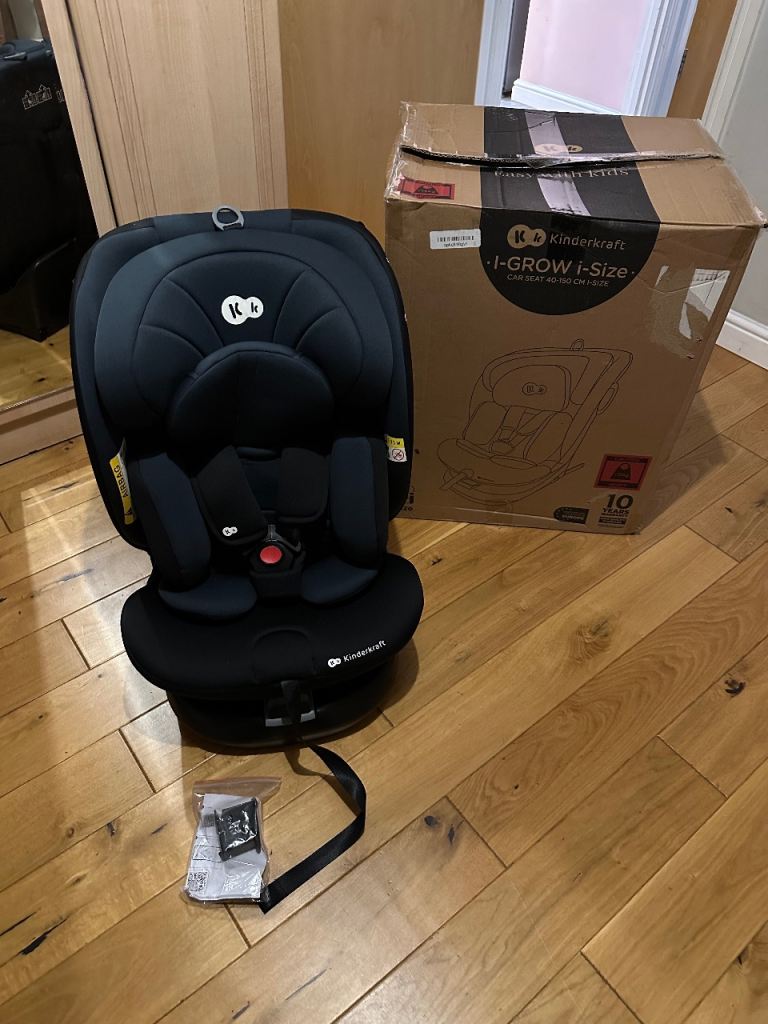 Kinderkraft I-Grow Child Car Seat I-Size 40-150 Cm, 360 Degree Rotation Isofix 