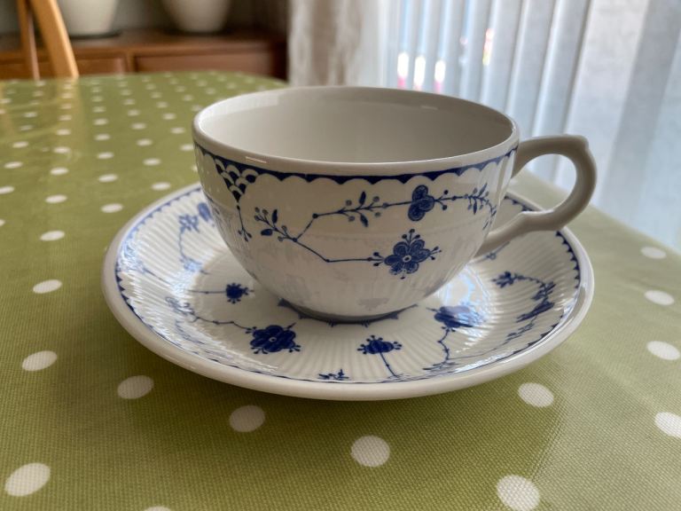 Mason's Blue Denmark Tea or Coffee Cup & Saucer Set VGC - collect from Gosport