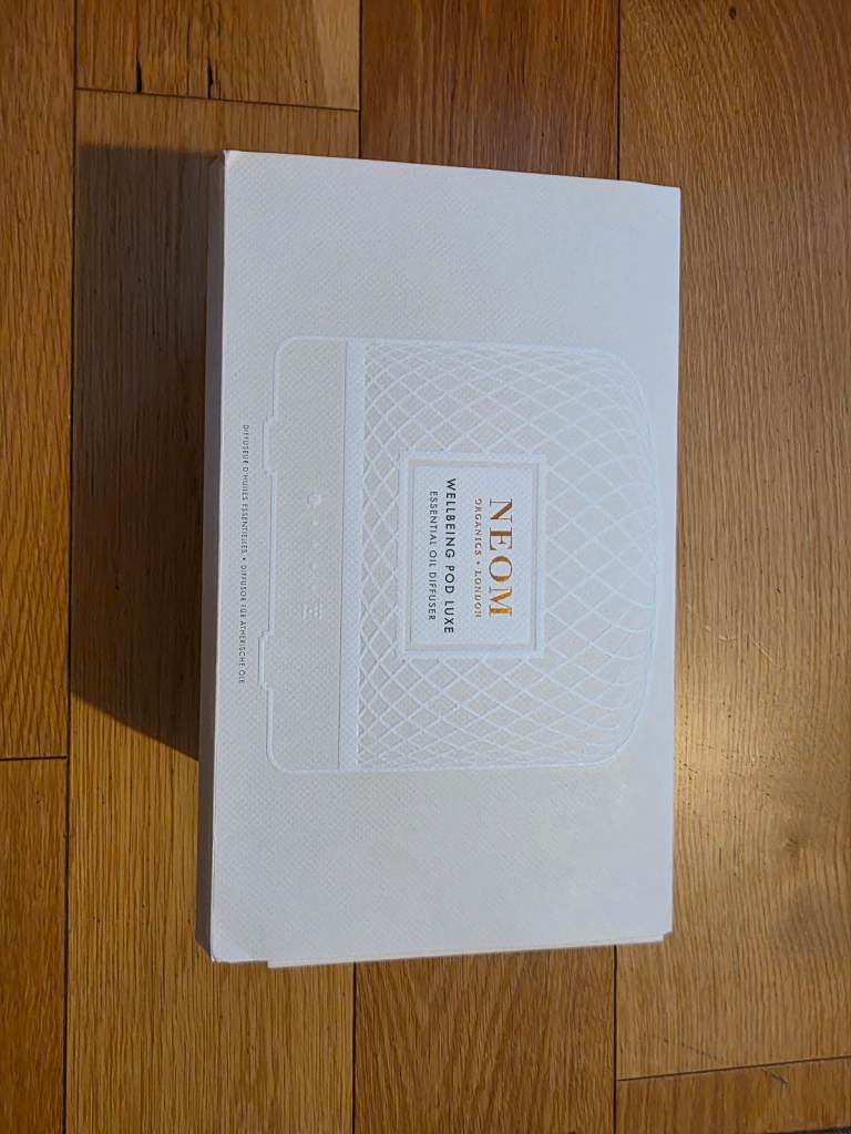 NEOM Wellbeing Pod Mini Diffuser with 4 Essential Oil Blends - New