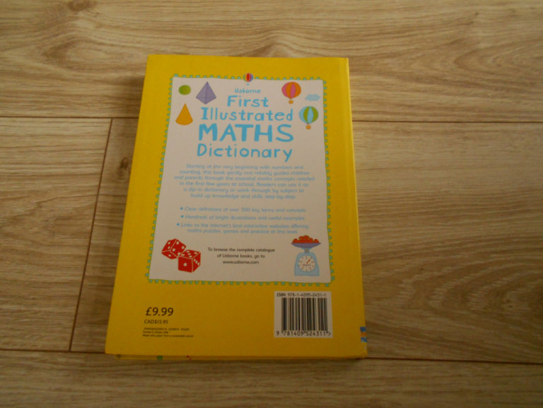 USBORNE FIRST ILLUSTRATED MATHS DICTIONARY PAPERBACK BOOK