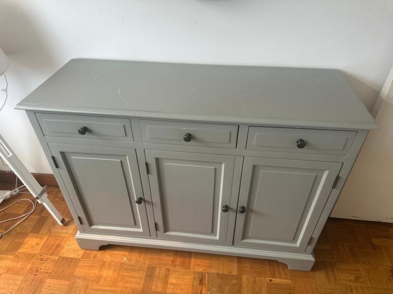 Lovely grey wooden sideboard