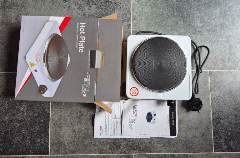 Joseph Leavve Single Hot Plate – Brand New, White