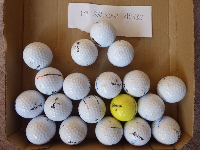 19 SRIXON AD333 used golf balls