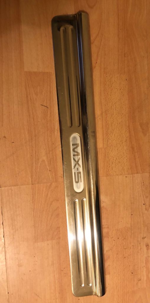 Man cave garage art  MX5 mk2 Mazda chrome door sill cover