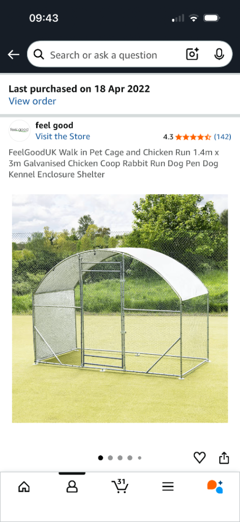 Pet cage / catio / chicken run