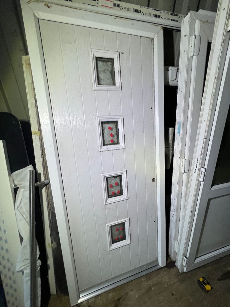 White composite front door BRAND NEW