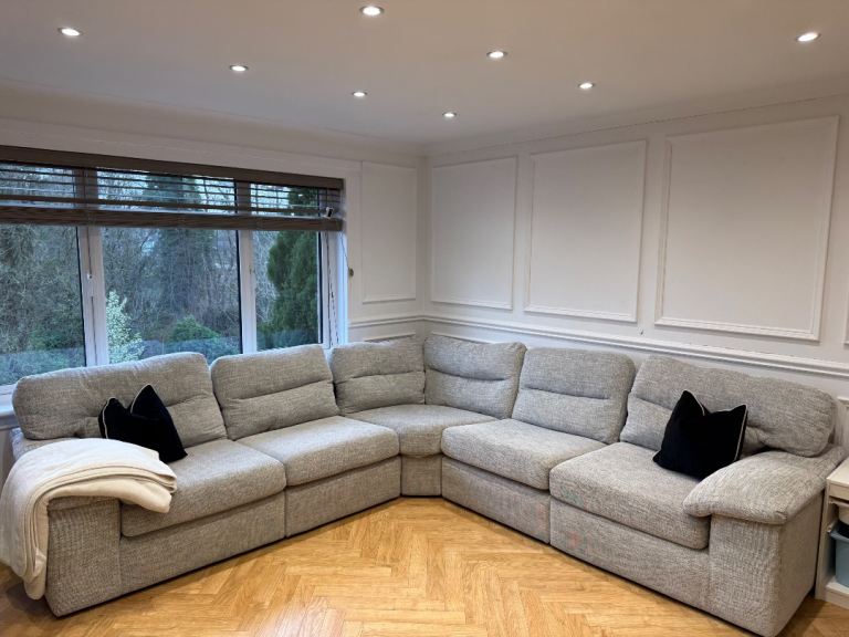Oak furniture land MORGAN 5 seater left hand sofa