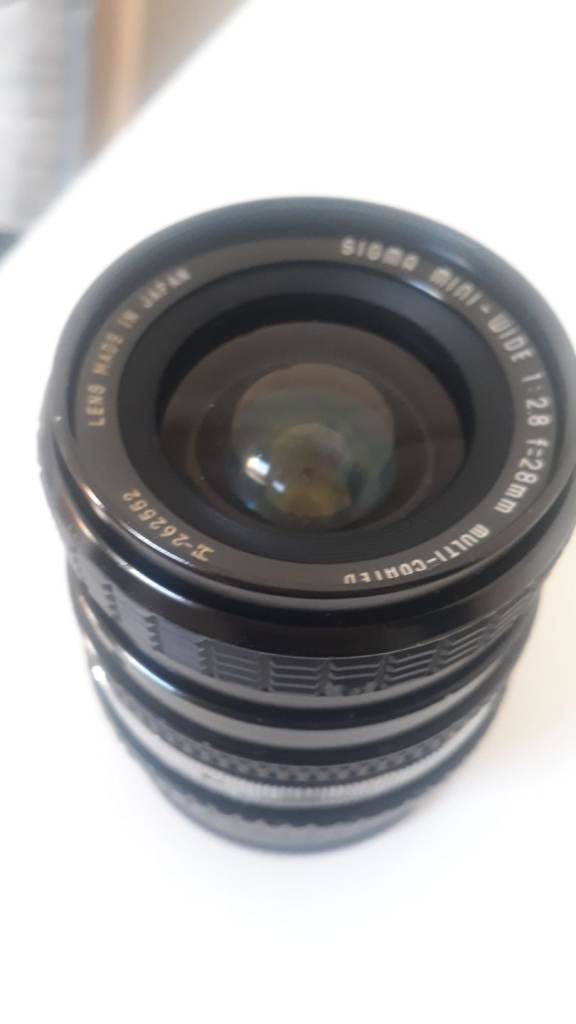 Sigma 28mm legacy lens Sony nex aspc 5n etc