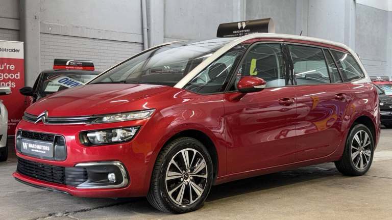2017 Citroen Grand C4 Picasso 1.6 BlueHDi Feel Diesel Automatic Red 5dr RAREAUTO+7 SEATER+SATNAV+...