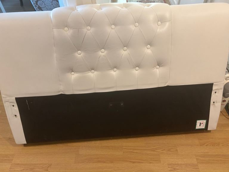 Excellent Double Bedframe in Soft leather in Very good condition . No mattress 