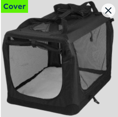 New Portable Folding Fabric Pet Carrier transport Bag (Large, Black)
