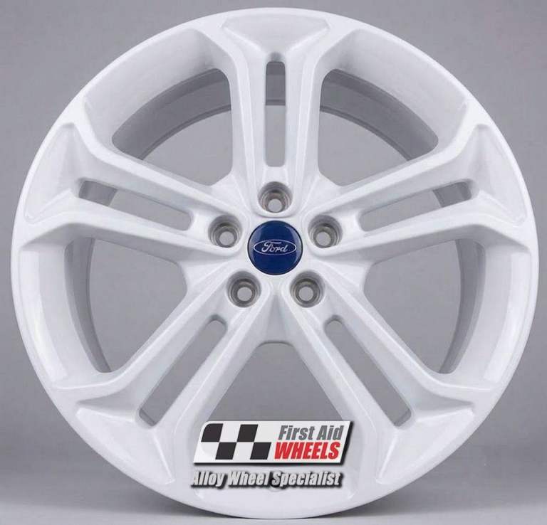 R561W Swap FORD FOCUS ST 4X 19'' GENUINE 5 TWIN SPOKE GLOSS WHITE ALLOY WHEELS