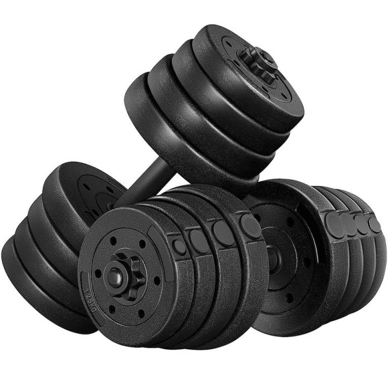 Yaheetech 30KG Adjustable Dumbbell Set Black