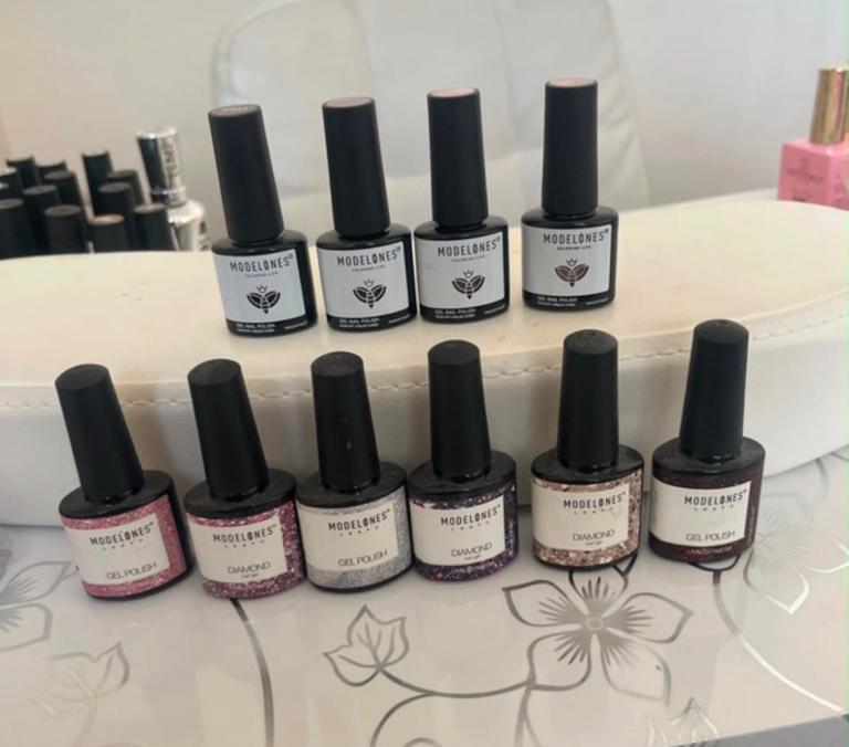 Gel Nail Polish Bottles - Various Colours, Good Condition