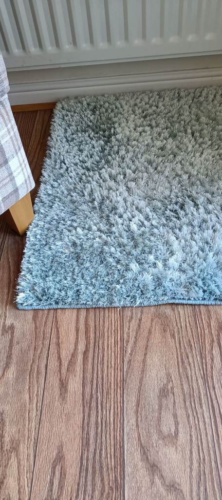 Dunelm duck egg rug 80x150cm