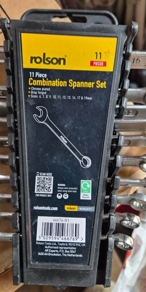 Rolson 11 Piece Combination Spanner Set – NEW