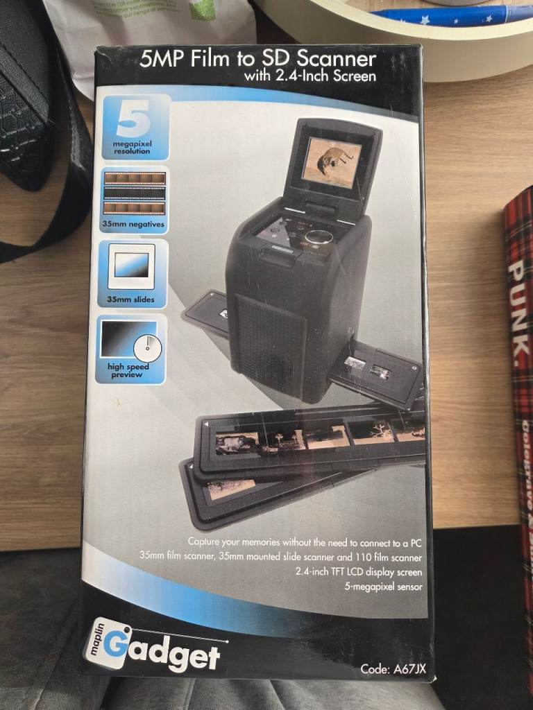 Maplin Gadget 5mp to film scanner, 2.4inch screen