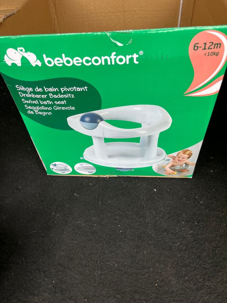 Baby Car Seat - Black Fabric, Good Condition
