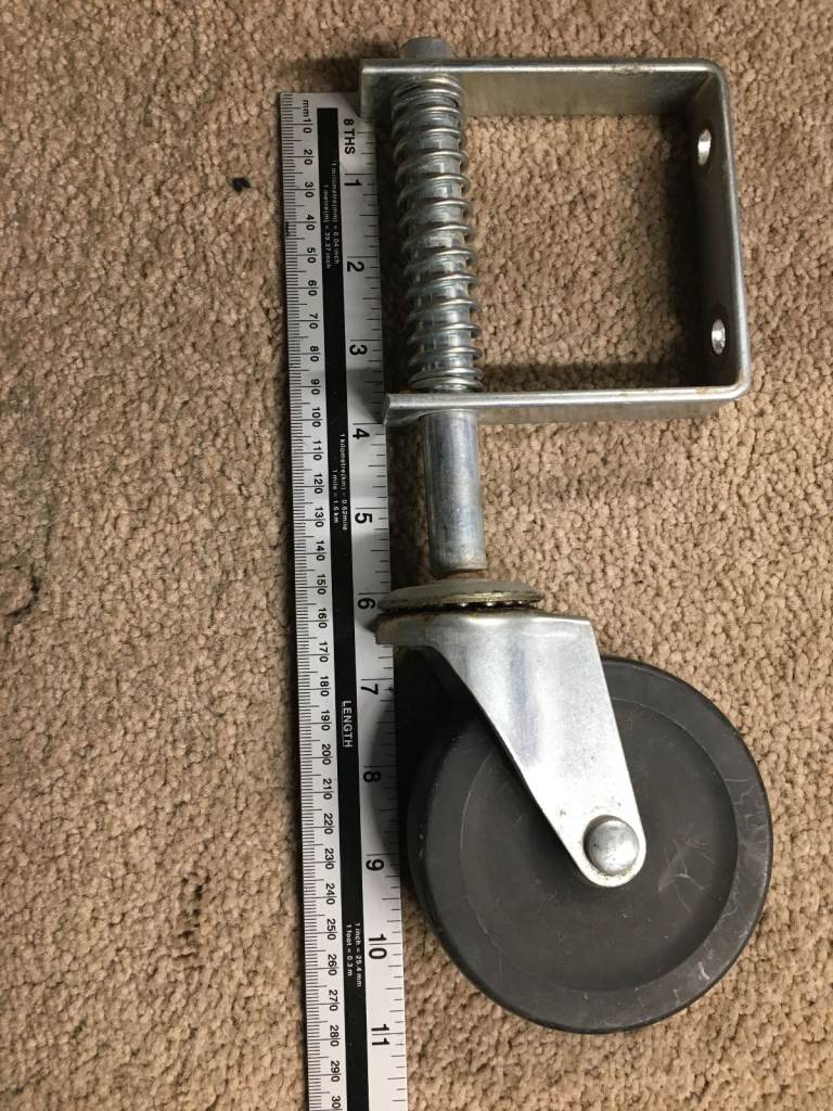 gate/fence wheel ( spring loaded adjustable )