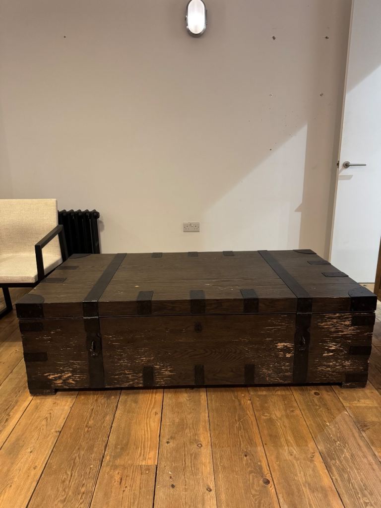 RH HEIRLOOM SILVER-CHEST COFFEE TRUNK now £450