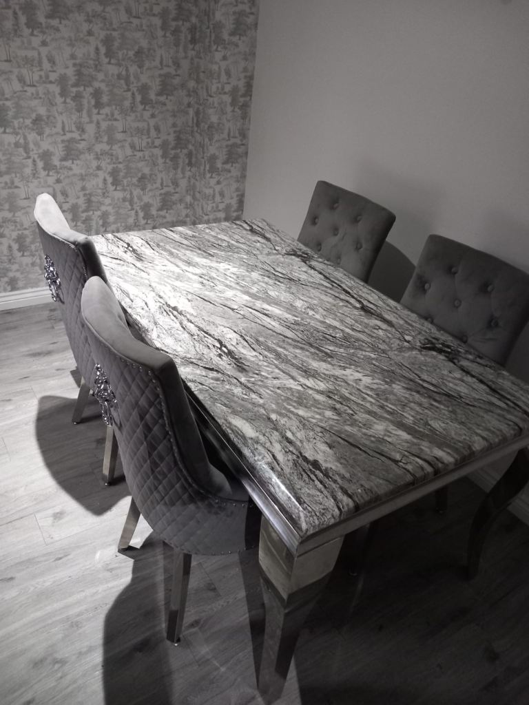 image for Milano solid dining table and chairs 