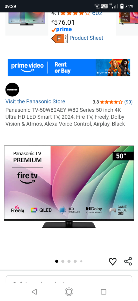 50inch Panasonic plasma