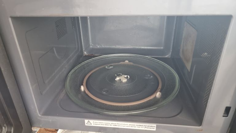 Kenwood Microwave Oven - Black and Silver, Good Condition