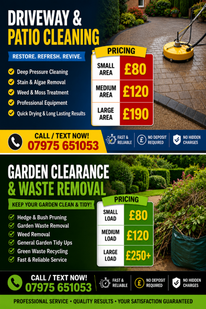 Driveway, Patio & Garden Clearance Services
