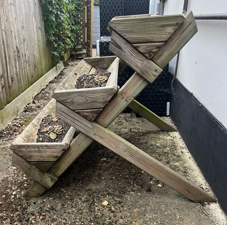 Tiered Wooden Planter
