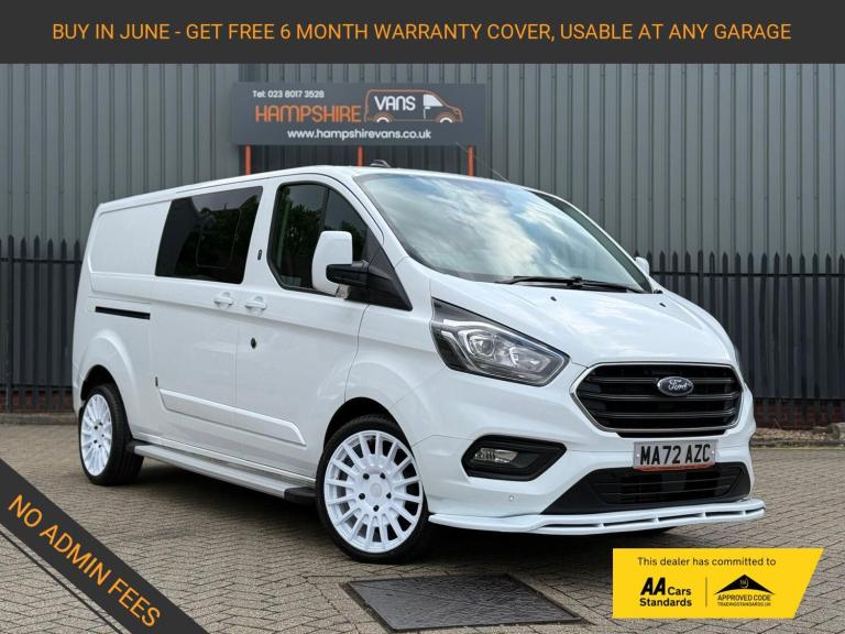 2022 Ford Transit Custom 2.0 300 EcoBlue Limited Crew Van Double Cab 5dr Diesel Manual L2 H1 Euro...