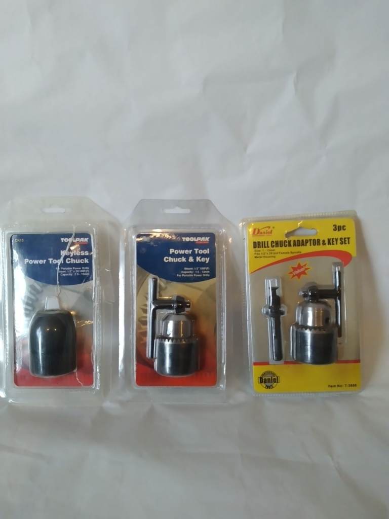 Power Tool Chuck and Key Bundle